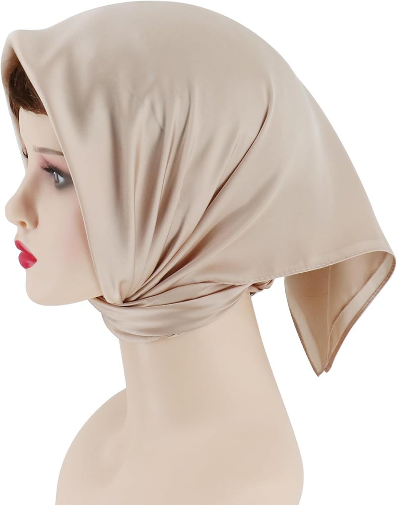 vimate Head Scarf for Women Hair 27'' Square Satin Silk Feeling Bnadana Neck Scarf Handbag Accessories Etc - Image 5